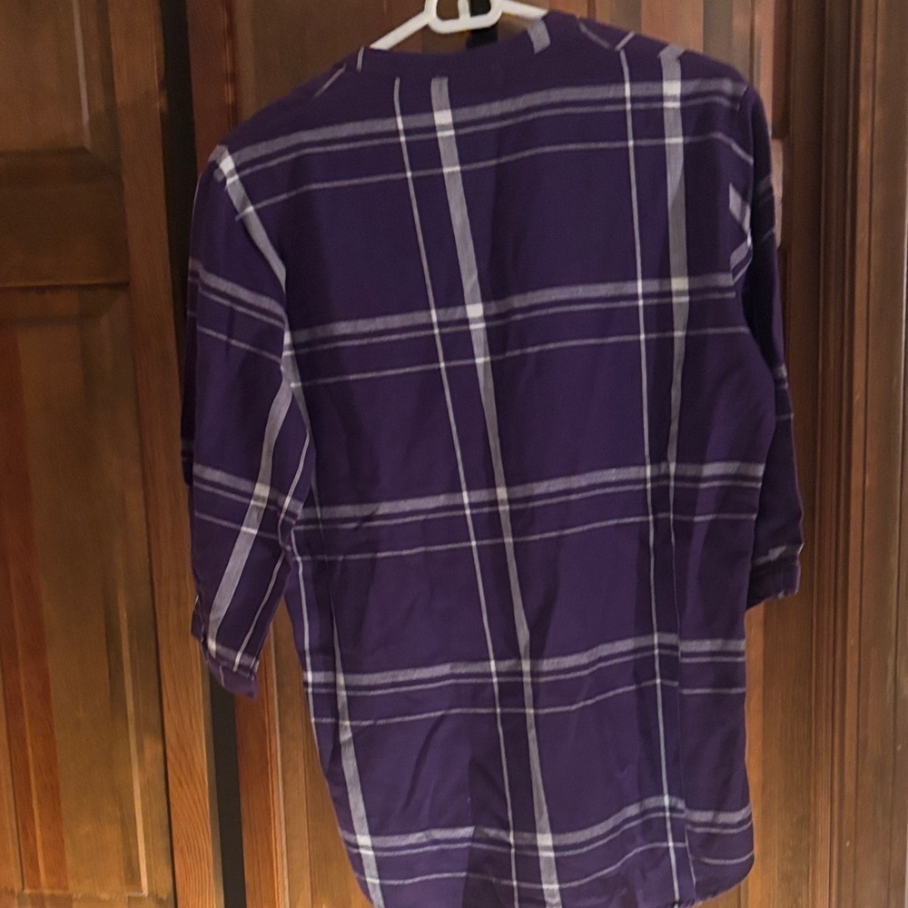 Purple Plaid Women's Top K-State University Wildcats - Picture 6 of 8